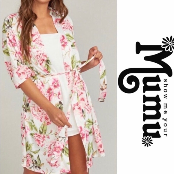 Show Me Your MuMu Other - Show Me Your Mumu Brie Robe Garden of Blooms O/S Floral Swim Coquette Feminine